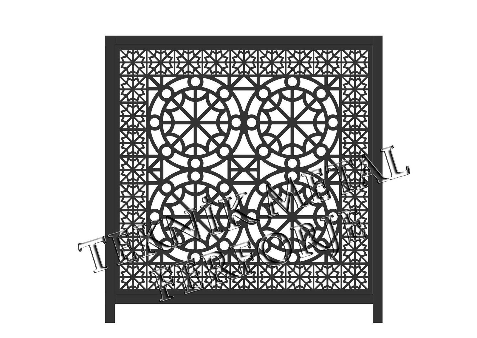 Geometrik Motifler Lazer Kesim